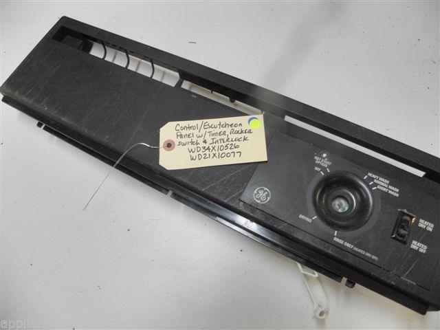GE DISHWASHER WD34X10526 WD21X10077 WD21X10103 CONTROL PANEL *SOME SCUFFS GE DISHWASHER WD34X10526 WD21X10077 WD21X10103 CONTROL PANEL *SOME SCUFFS